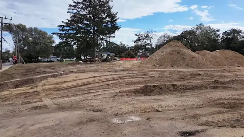 Story image: Work on Toms River playground stopped, as 2 state investigations into possible asbestos are underway