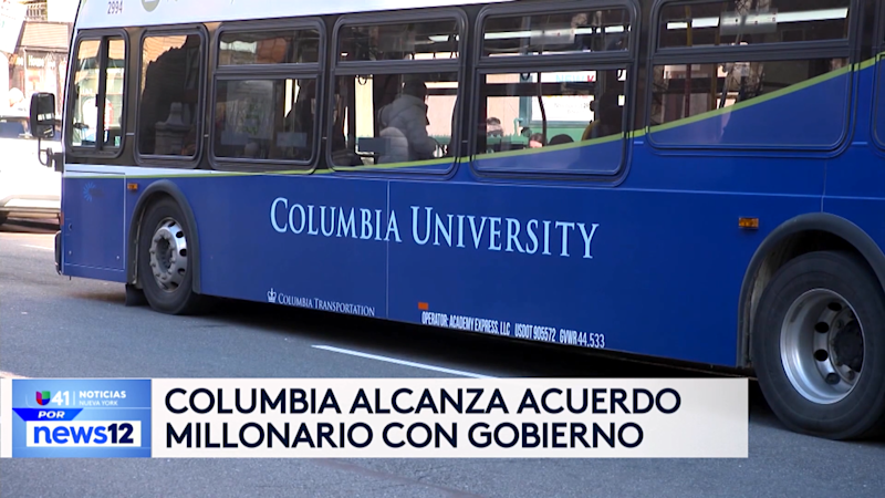Story image: Univision 41 News Brief: Universidad de Columbia llega a un acuerdo millonario para recuperar fondos federales 