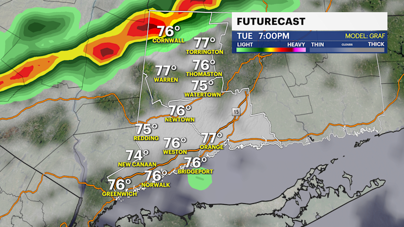 Story image: Storm Watch: Gusty downpours and flash flooding possible this afternoon