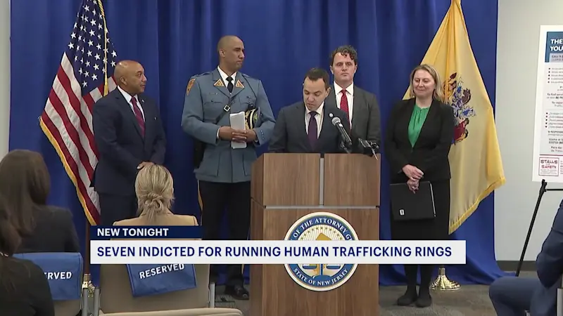 Story image: State: 7 people indicted in 2 separate human trafficking rings across New Jersey