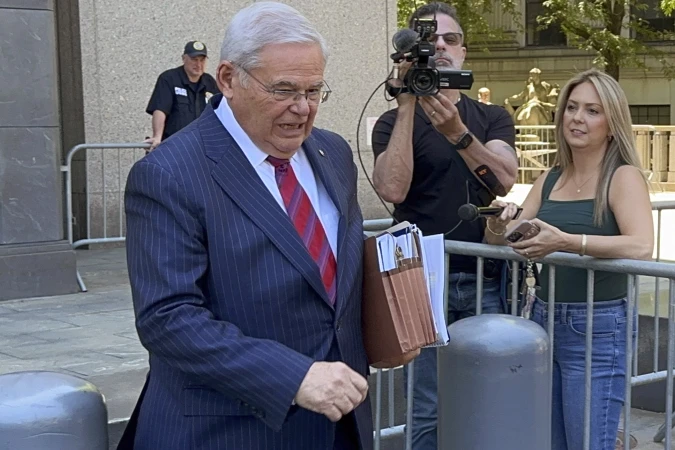 Story image: Prosecutors in Sen. Bob Menendez's bribery trial rest; Judge rejects defense request for acquittals