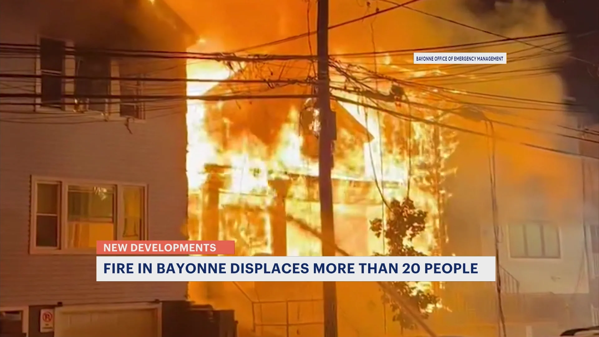 Officials: 3 homes torn down following fast-moving fire in Bayonne; 20+ displaced
