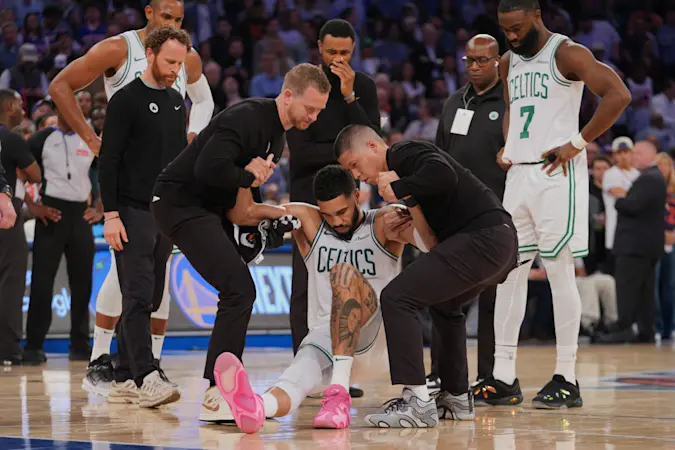 Story image: Celtics' Jayson Tatum to miss remainder of playoffs after Achilles tendon surgery