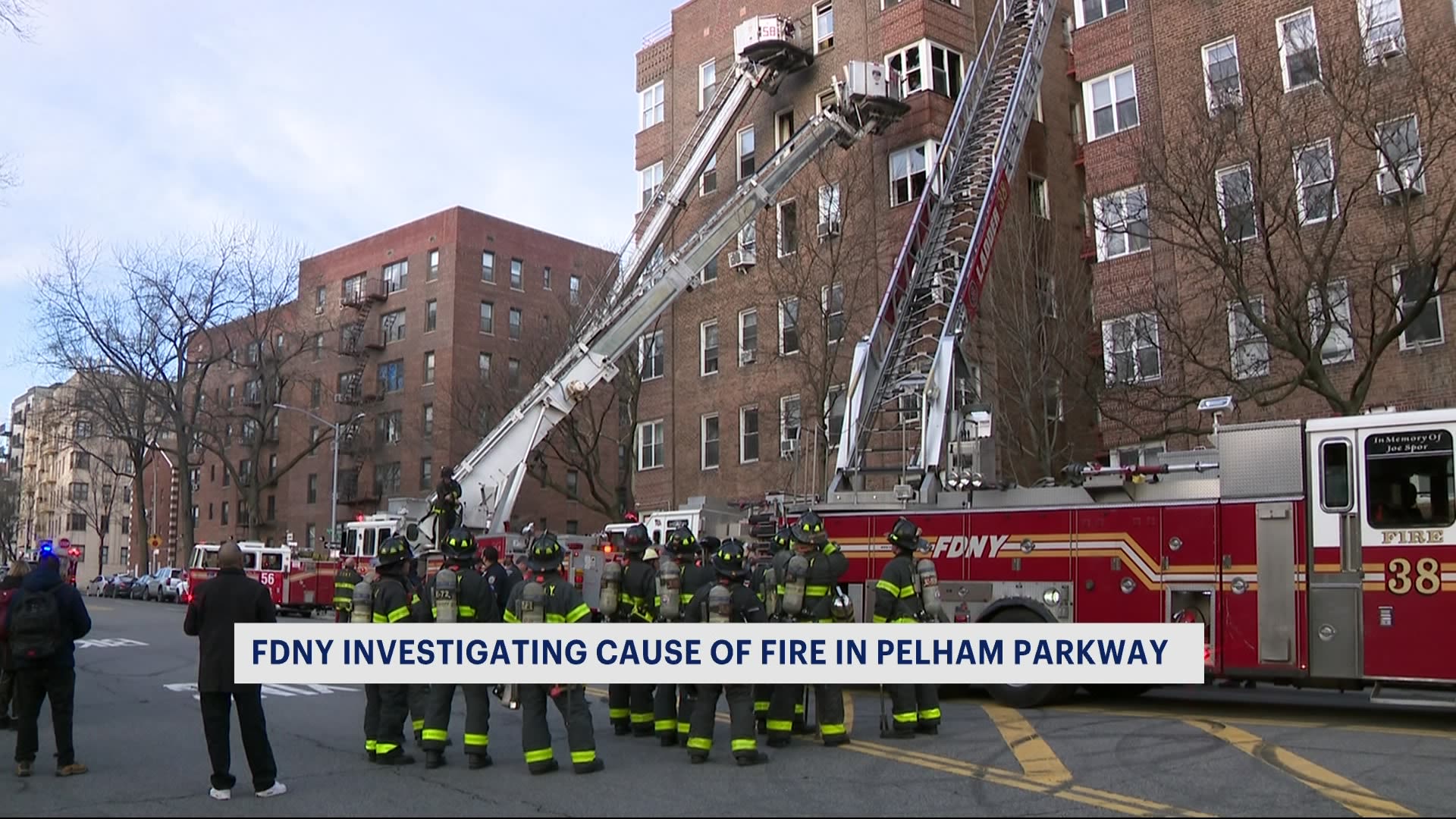 FDNY Top floors of apartment building go up in flames on Pelham Parkway