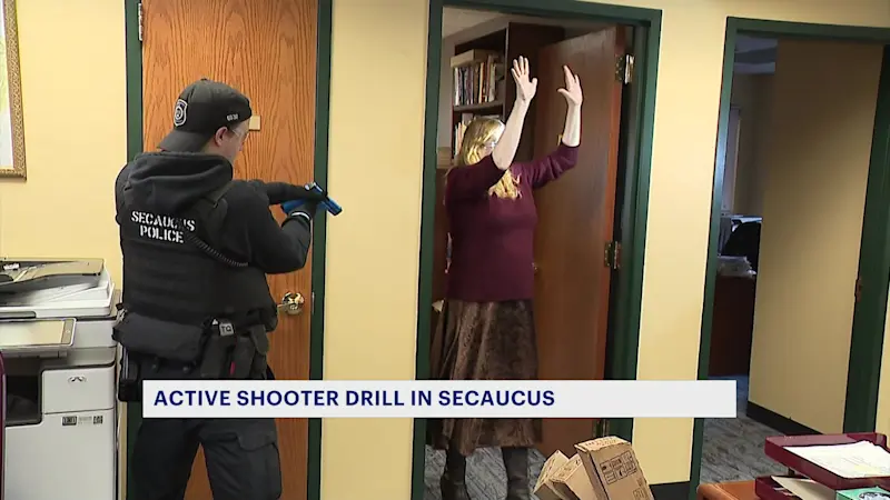 Story image: Secaucus residents warned of active shooter training at local library