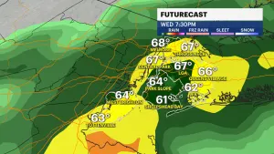 Warmer and stormier weather arrives Tuesday for NYC 