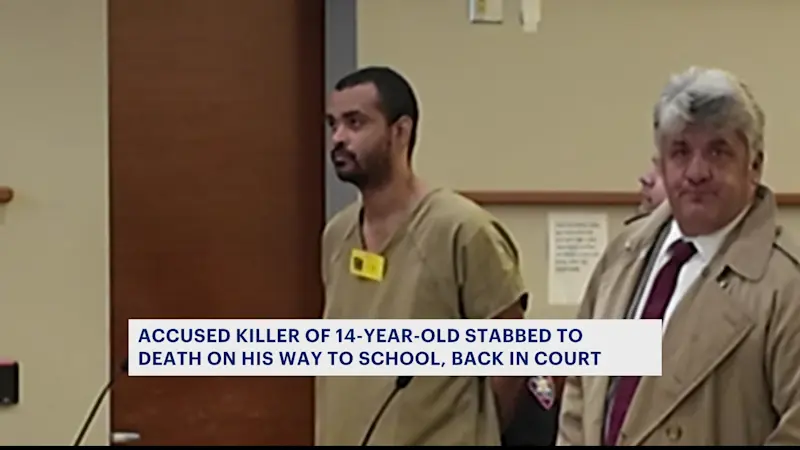 Story image: Man accused of fatally stabbing teen on way to school appears in court