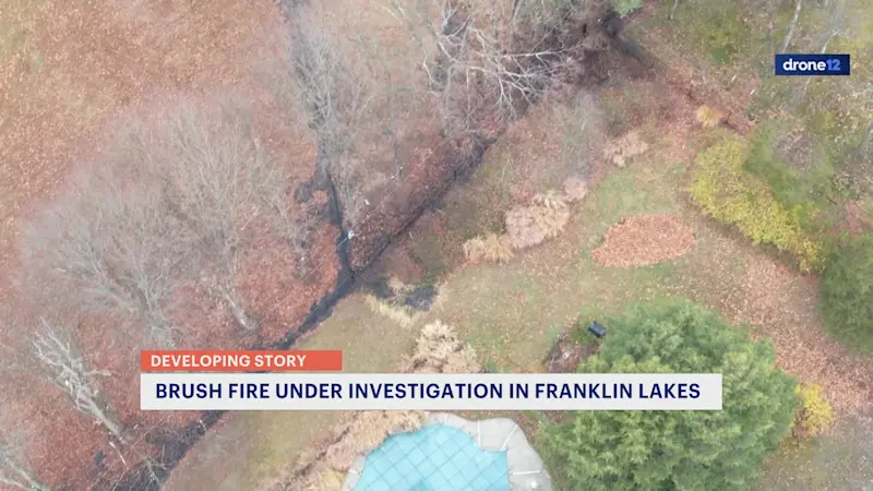 Story image: Overnight brush fire contained near homes in Franklin Lakes