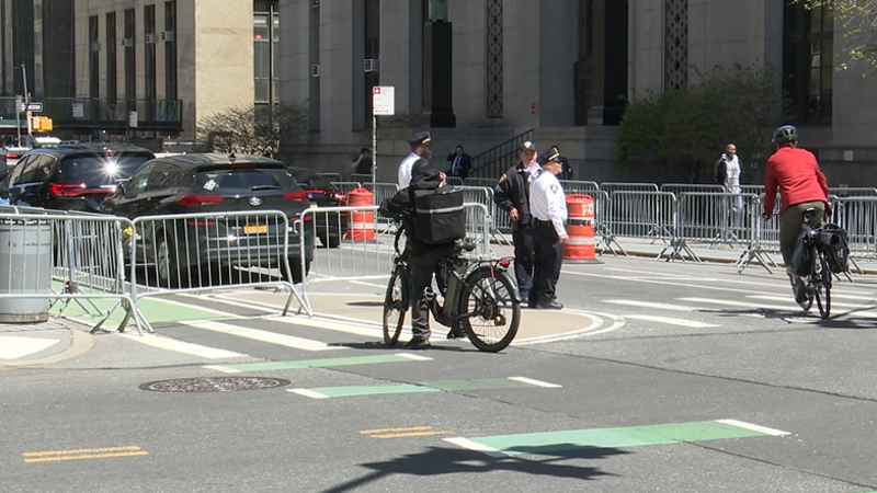 Story image: Transportation Alternatives: Bike lane closures caused by Trump trial could have deadly consequences 