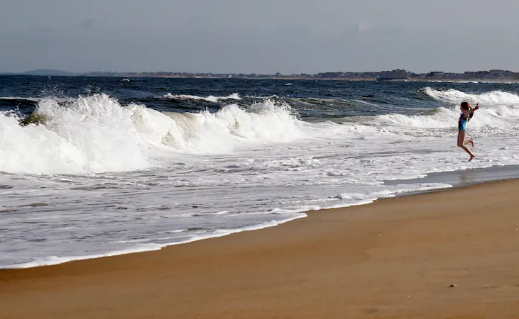 Story image: Smiths Point, Cupsogue Beach closed to swimmers as Erin churns in the Atlantic