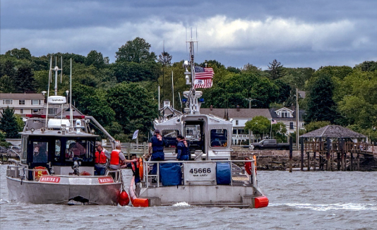 Story image: Coast Guard: Small plane crashes into Long Island Sound; 2 people rescued