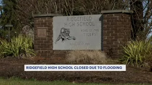 Ridgefield High School closes Monday due to flooding