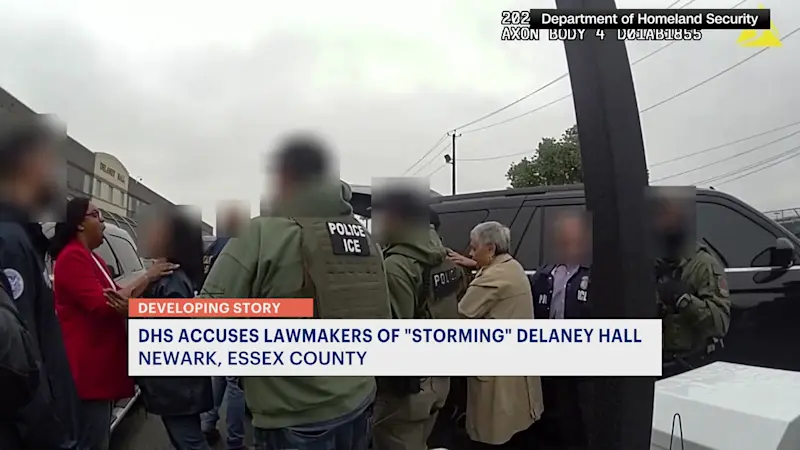 Story image: Newark mayor defends actions after trespassing charge at Delaney Hall 