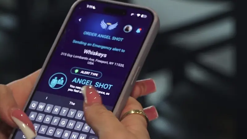 Story image: 'Angel Shot App' launches in bars and restaurants across Long Island