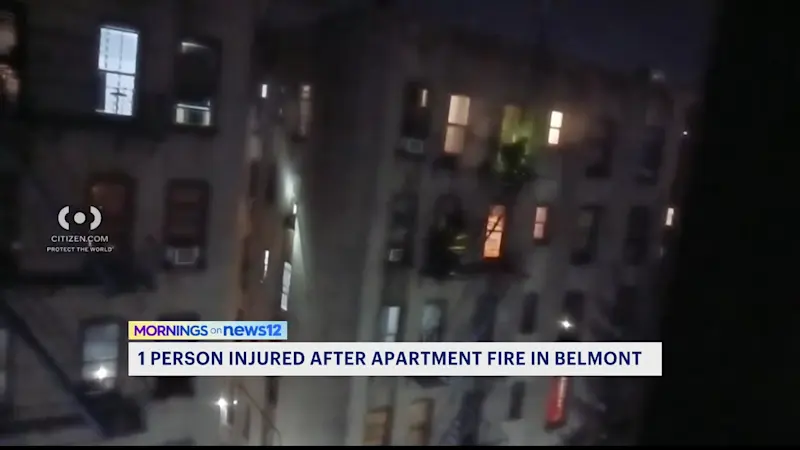 Story image: FDNY: Early morning fire in Belmont leaves 1 person hospitalized