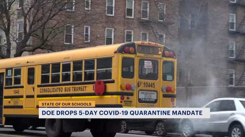 Story image: NYC public schools lift 5-day COVID-19 quarantine period for students