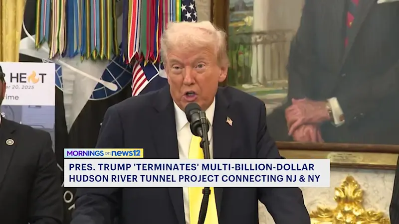 Story image: Trump’s tunnel threat draws backlash from NJ commuters
