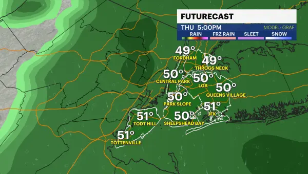 Rain stops overnight ahead of a windy and chilly Friday morning 