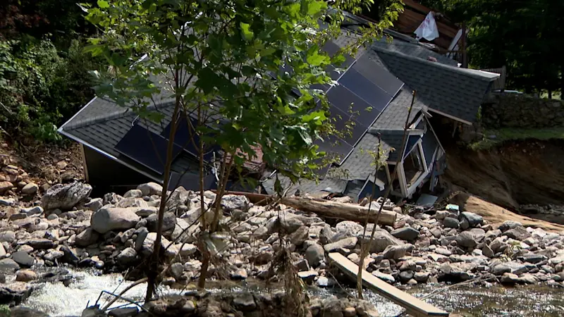 Story image: 'Blindsided.' Demolition dispute continues between town of Oxford and homeowner who lost home during flood