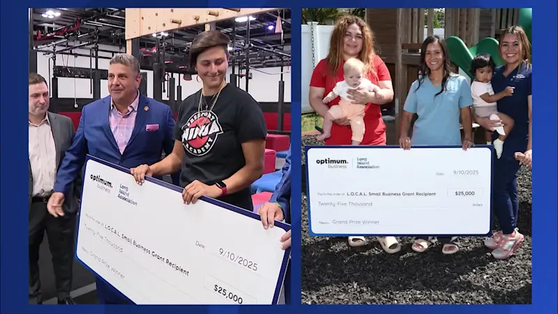 Story image: Optimum awards 2 Long Island businesses nearly $30,000 in grants 