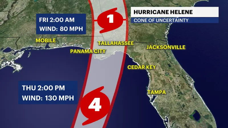 Story image: Keeping a close eye on Hurricane Helene