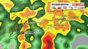 STORM WATCH: Wet and windy Wednesday with threat of coastal flooding  