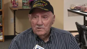 Senior club celebrates WWII veteran's 100th birthday