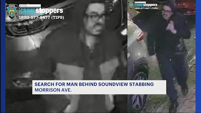 Story image: NYPD searching for person who violently stabbed a man in Soundview