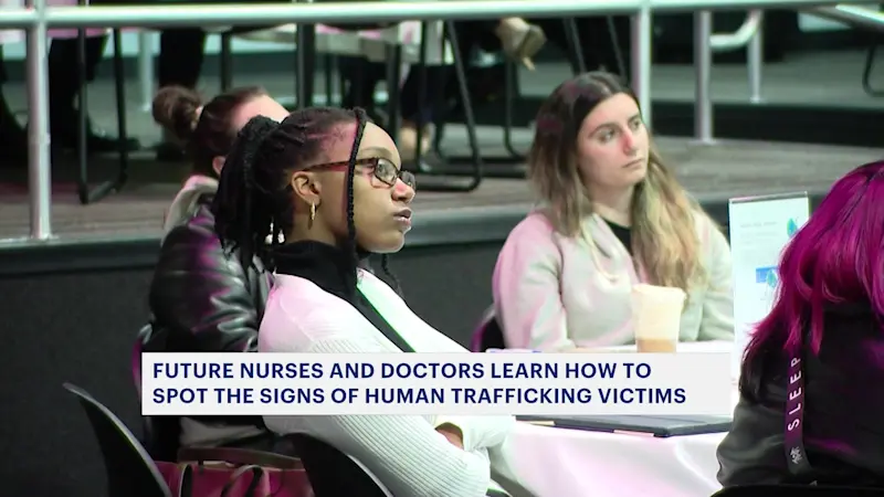 Story image: Future nurses learn signs of human trafficking during forum at Molloy University 