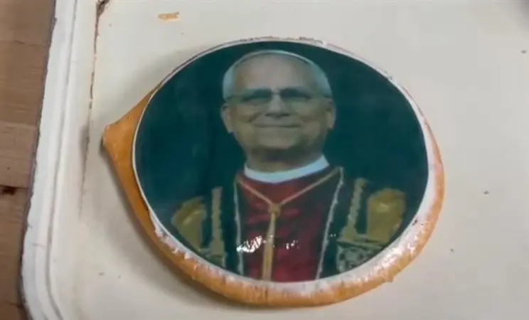 Story image: Artuso Pastry Shop celebrates newly elected pontiff with Pope Leo XIV cookie