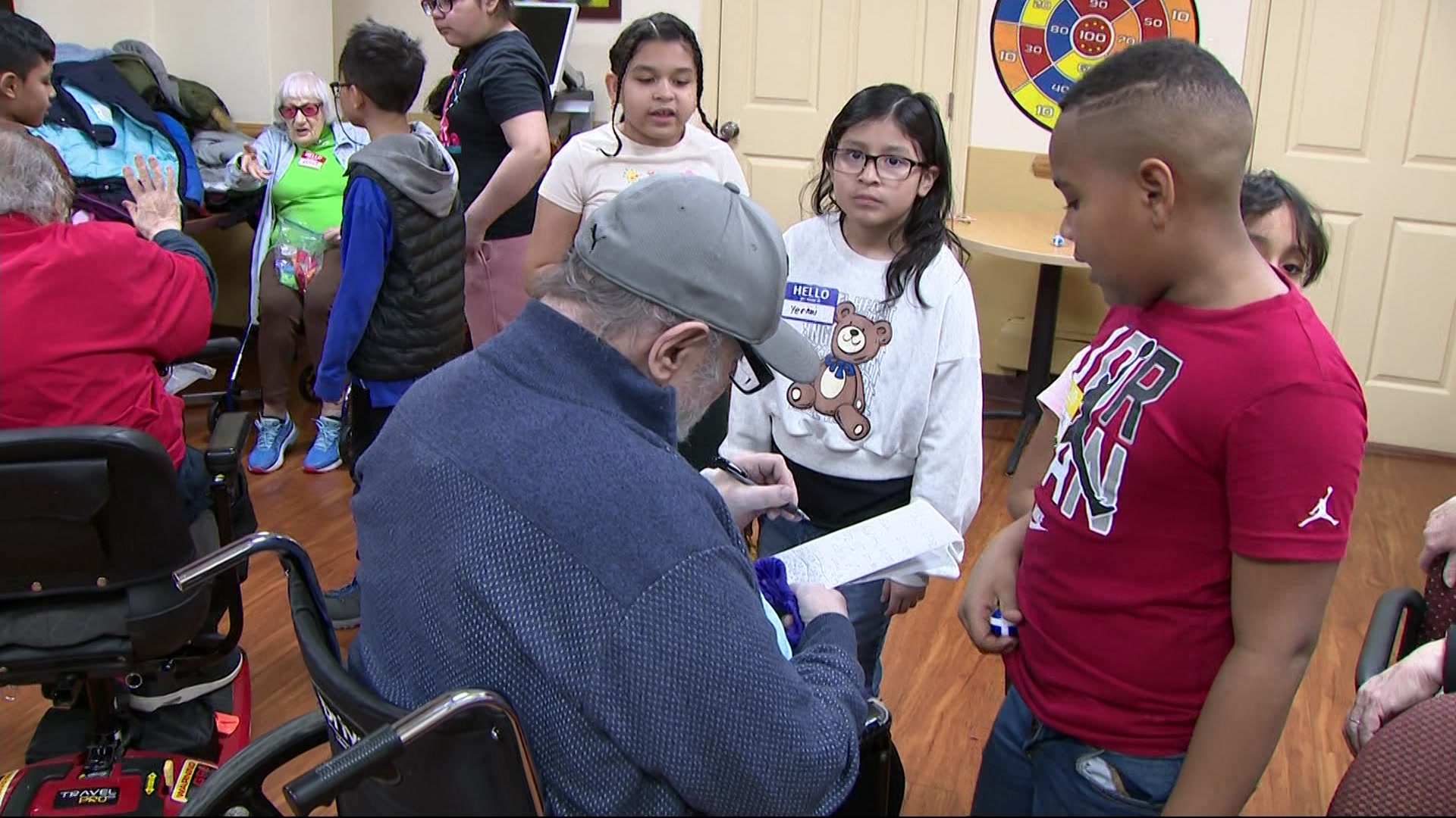 P.S. 340 makes Easter crafts with seniors at Kittay Senior Apartments