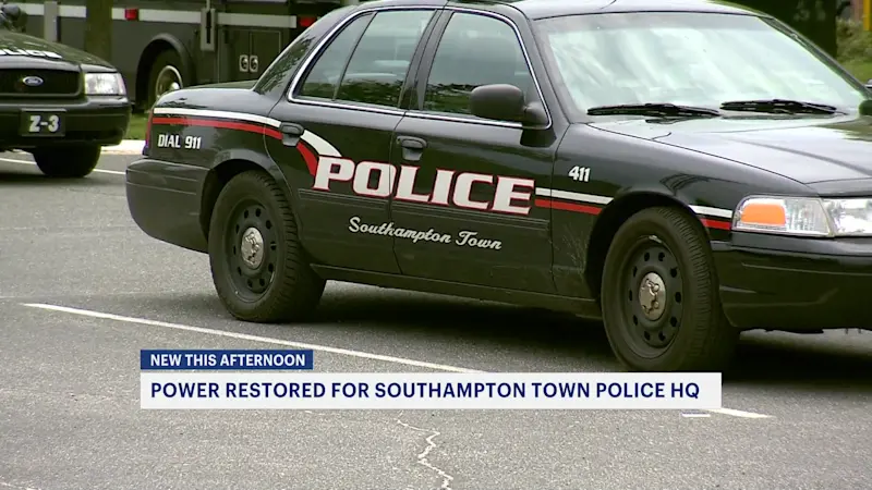 Story image: Agencies assist Southampton Town police headquarters amid power outage