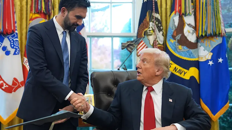 Story image: Trump and Mamdani go from adversaries to bromance after White House meeting