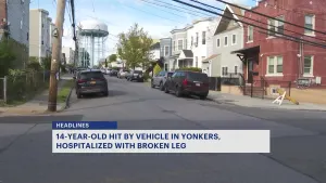 Police: 14-year-old struck by vehicle in Yonkers