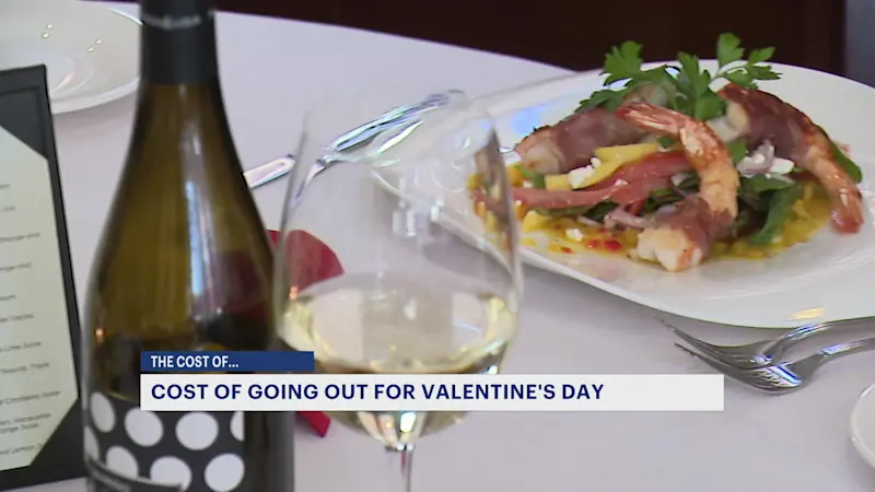 Story image: The Cost Of: Valentine’s Day dinner amid inflation