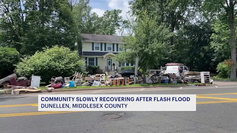 Story image: ‘It was pretty intense.’ Dunellen couple recounts heavy flooding during Monday’s storm