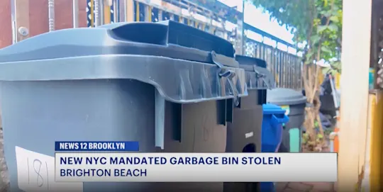 garbage bin stolen
