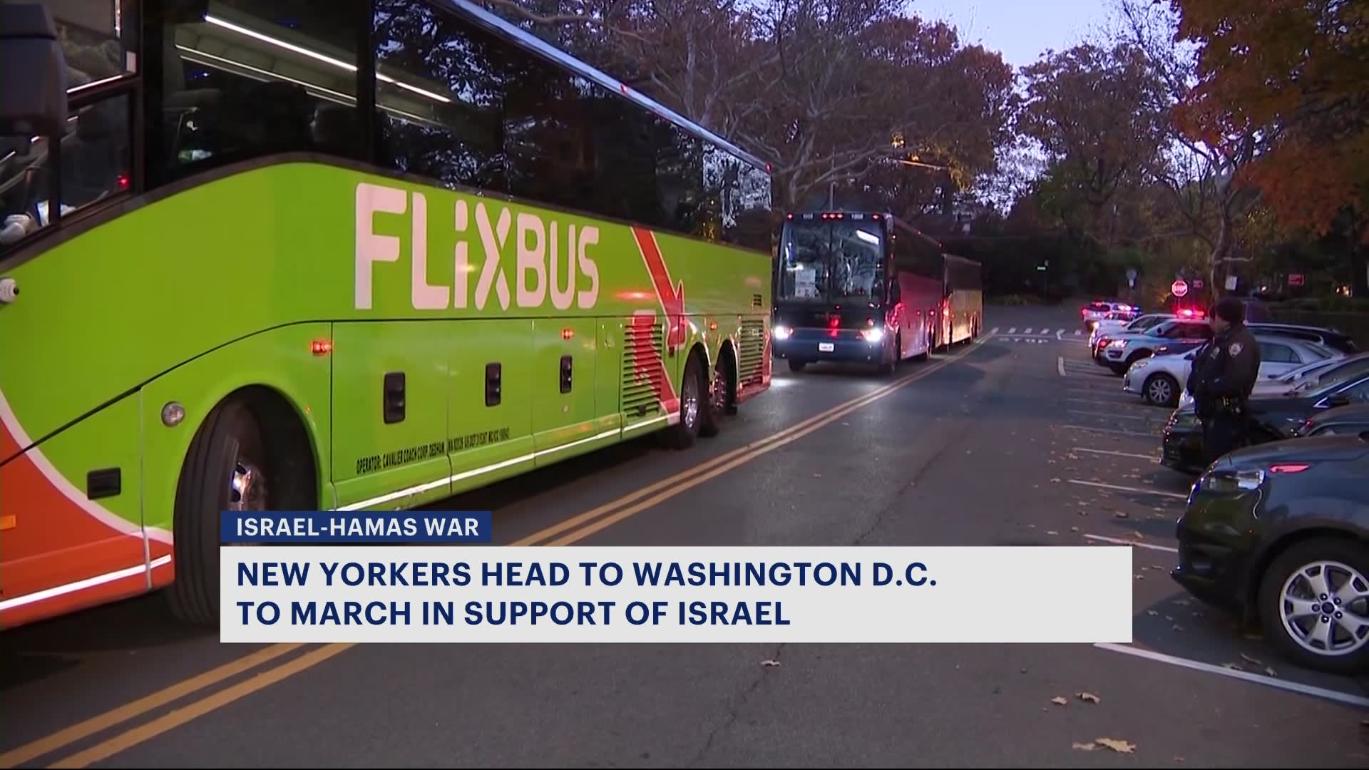 纽约犹太团体前往华盛顿特区，支持以色列进行游行