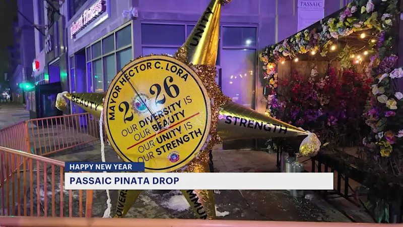 Story image: Passaic welcomes 2026 with highlights of its part in Revolutionary War history, annual piñata drop
