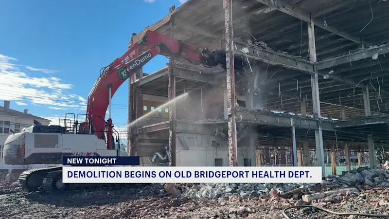 Story image: Demolition begins on old Bridgeport Health Department building on East Side
