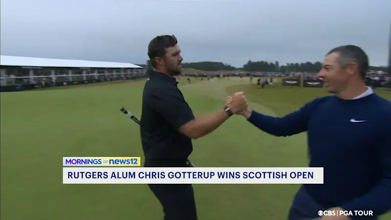 Story image: Former Rutgers golf star stuns field to win Scottish Open