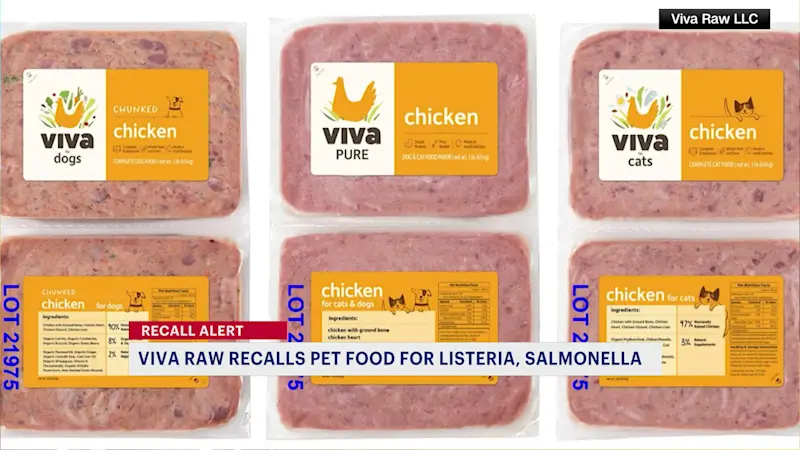 Story image: Viva Raw recalls pet food over salmonella and listeria concerns