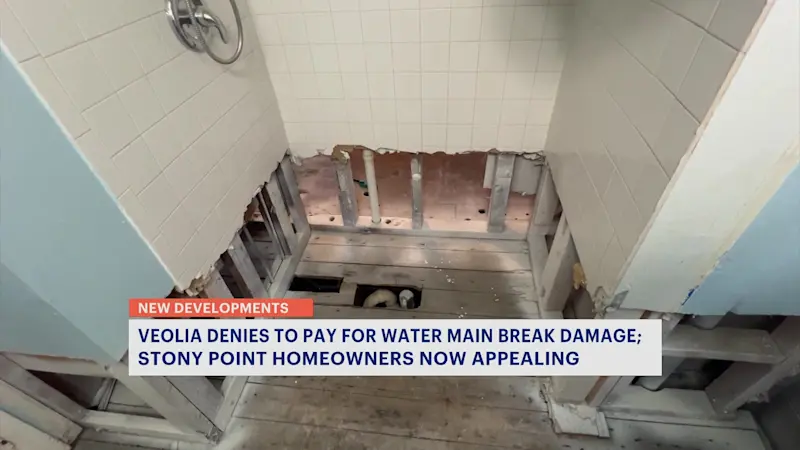 Story image: Stony Point families fight insurer after $250K in flood damage from water main break