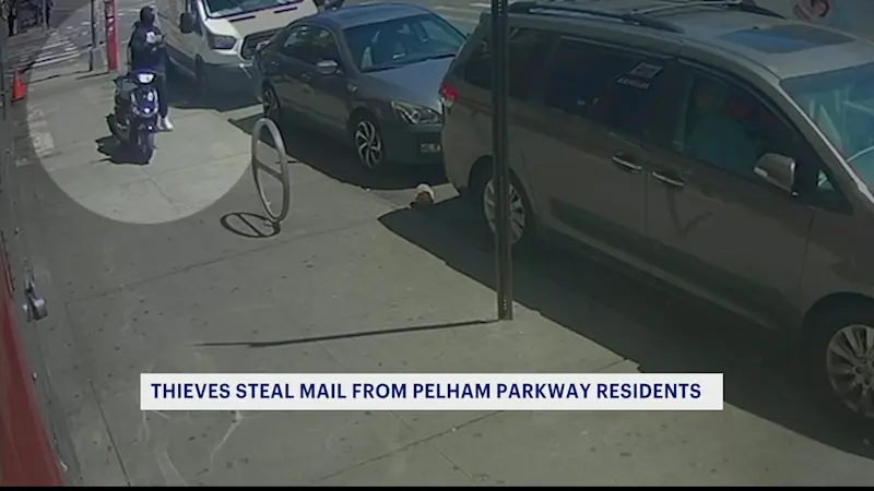 Story image: Video captures two separate mail thefts in The Bronx