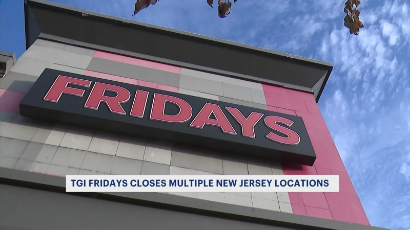 Story image: Nearly 50 TGI Fridays abruptly close, including some in New Jersey