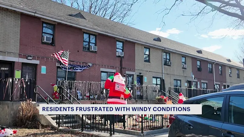 Story image: Whipping winds take toll on outdoor workers, holiday decorations