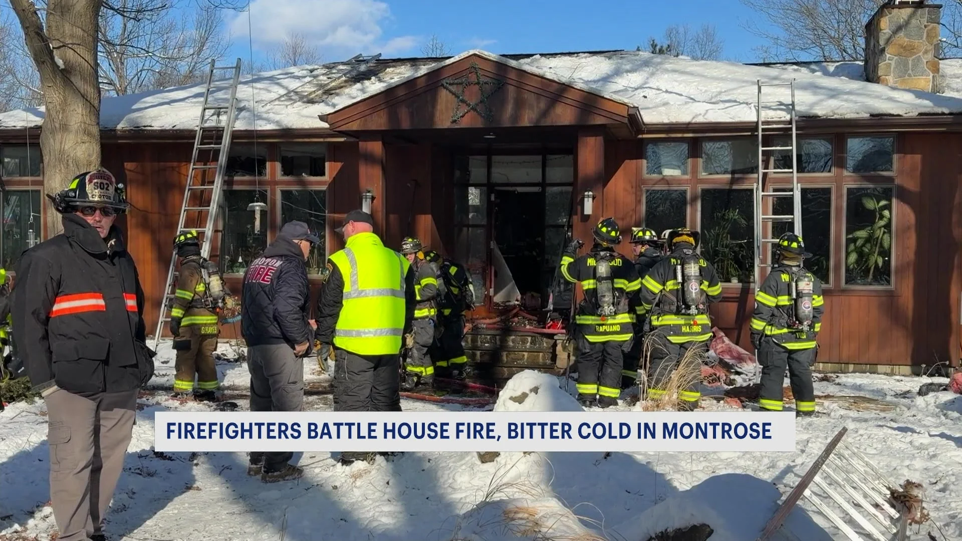 News 12 | Westchester | 3 displaced in Montrose house fire