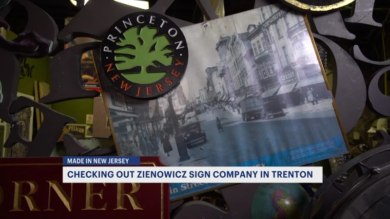 Story image: Made in New Jersey: Checking out Zienowicz Signs in Trenton