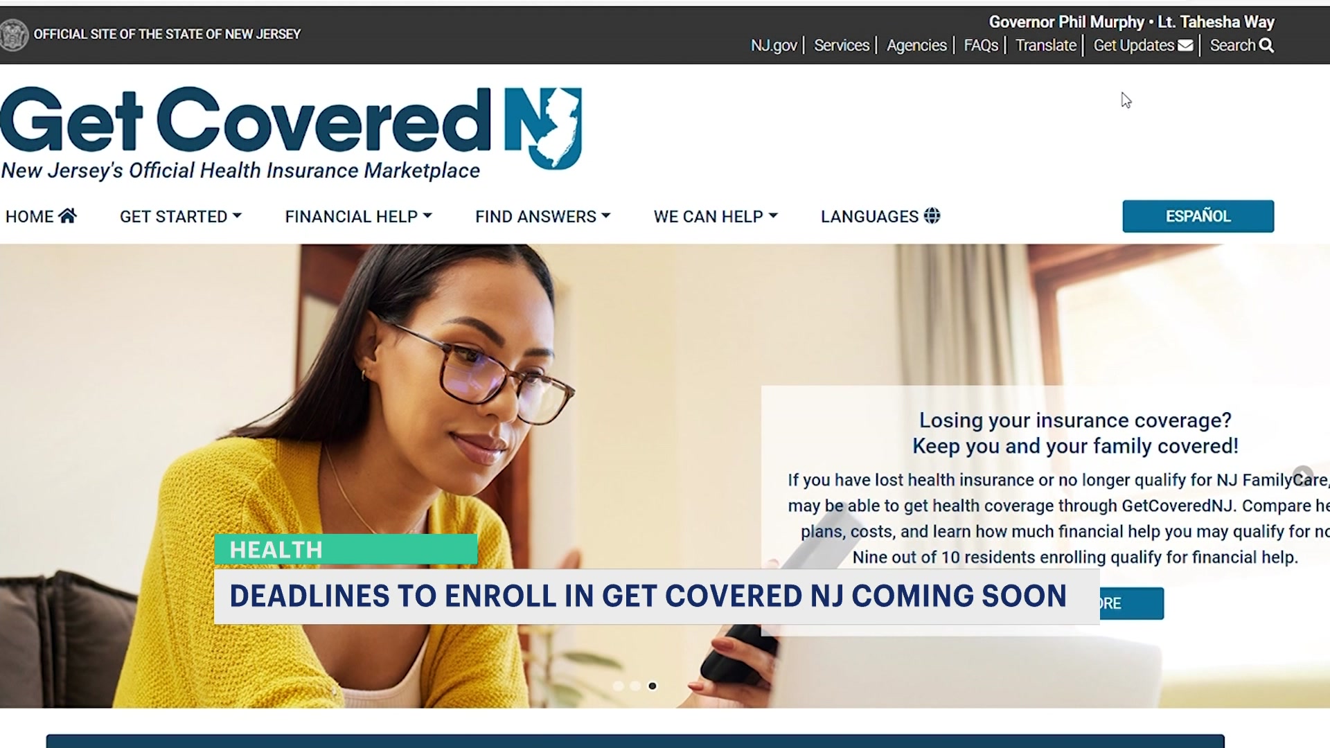 News 12 | New Jersey | Health Officials Tout Get Covered Nj To Help ...