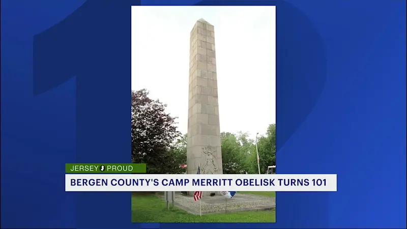Story image: Jersey Proud: Camp Merritt obelisk in Bergen County turns 101 years old